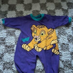 Disney Purple One Piece with Lion and Butterfly